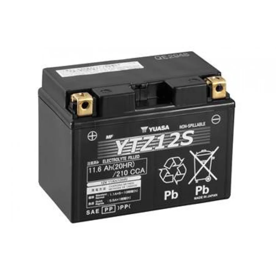 МОТО Yuasa 12V 11,6Ah High Performance MF VRLA Battery YTZ12S(GEL)