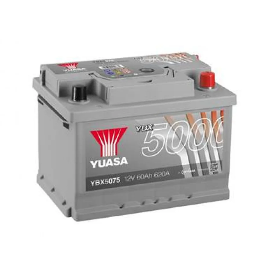 Yuasa 12V 60Ah Silver High Performance Battery YBX5075 (0)