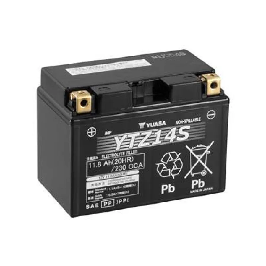 МОТО Yuasa 12V 11,8Ah High Performance MF VRLA Battery YTZ14S(GEL)