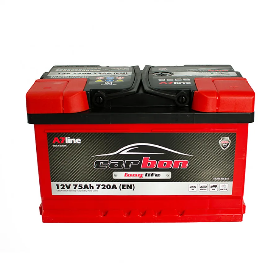 75 Ah/12V CARBON sb_низький (0) Euro