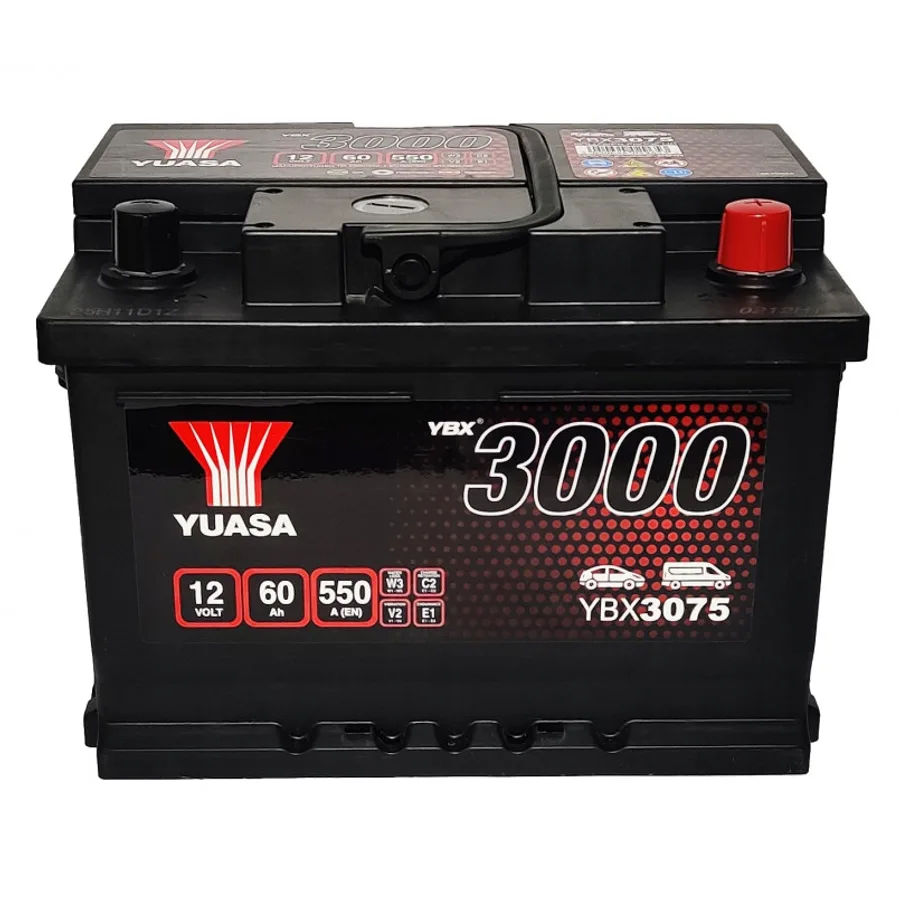 Yuasa 12V 60Ah SMF Battery YBX3075 (0)