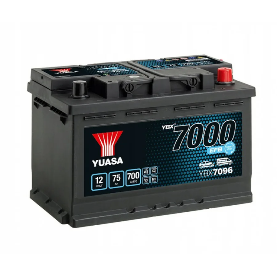 Yuasa 12V 75Ah EFB Start Stop Battery YBX7096 (0)