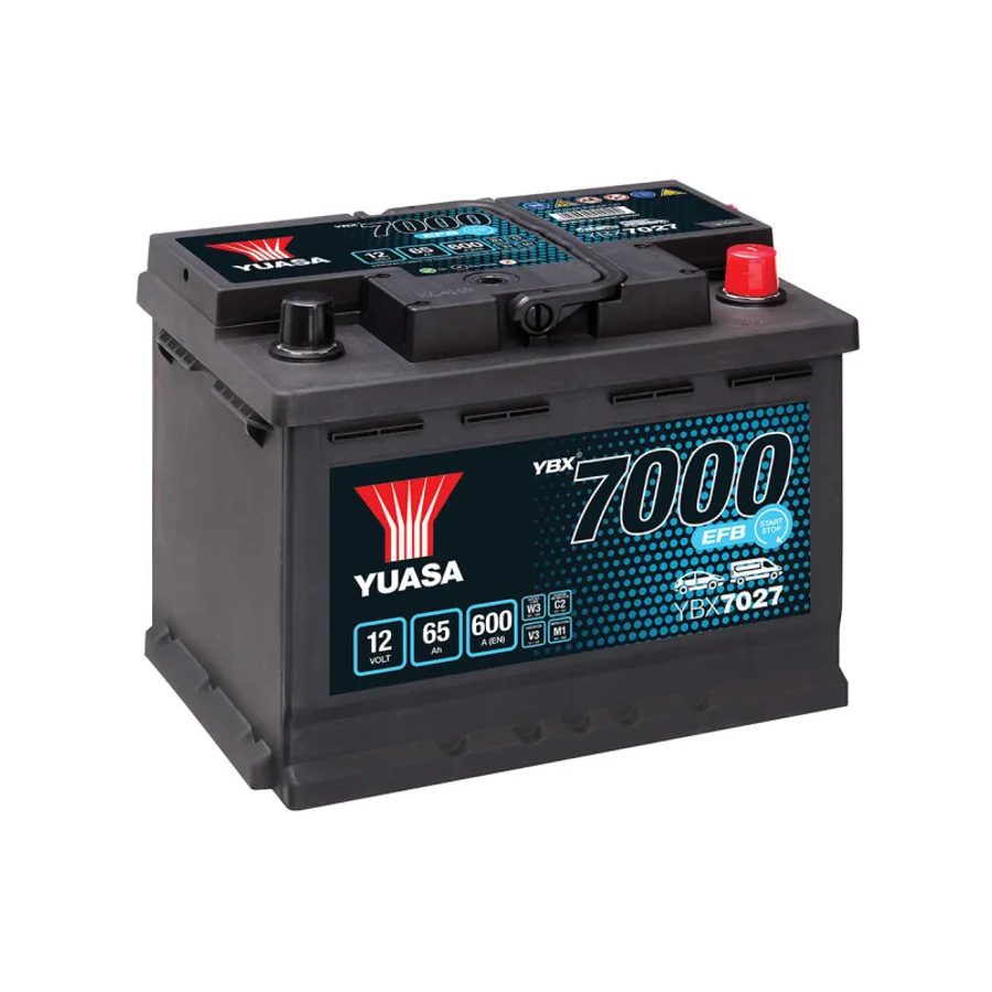 Yuasa 12V 65Ah 600A EFB Start Stop Battery YBX7027 (0)