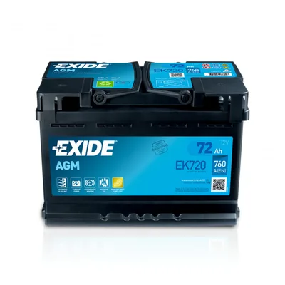 72 Ah/12V EXIDE AGM Euro EK720