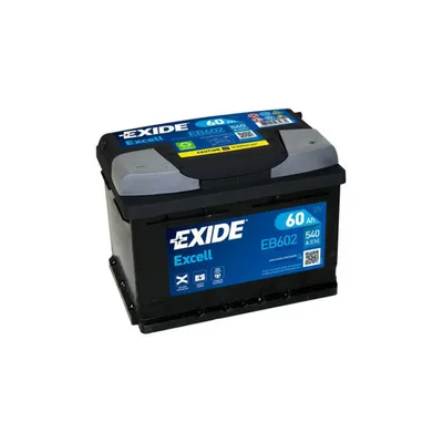 60 Ah/12V EXIDE EXCELL  Euro EB602 242х175х175
